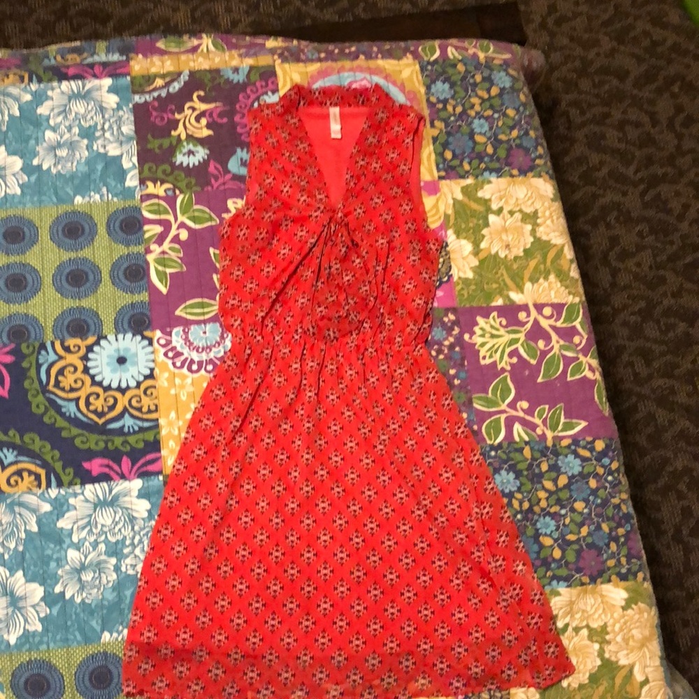 Cute red summer dress